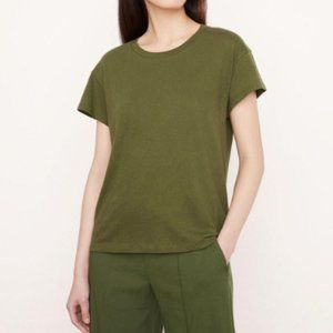 Vince Women's Green Easy Short Sleeve T-shirt